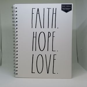 New Rae Dunn Jounal Notebook White 160 pages Large